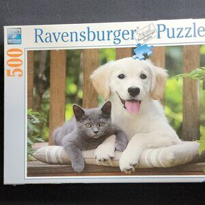 Ravensburger 500 Piece Jigsaw Puzzle "Friendly Opposites" NEW Discontinued RARE